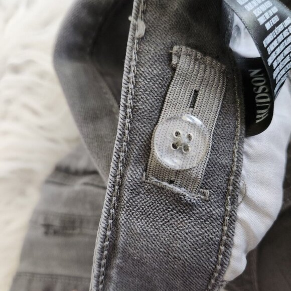 HUDSON Splice‎ Flare Girls Size 14 Slim Fit Jeans Stretch Denim Pants Gray NEW - Picture 6 of 16